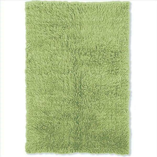 Linon 2 Ft. 4 In. X 8 Ft. 6 In. New Flokati Flat Woven Area Rug - Lime Green FLK-NFVG28